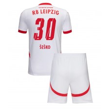 RB Leipzig Benjamin Sesko #30 Hjemmedraktsett Barn 2024-25 Kortermet (+ korte bukser)